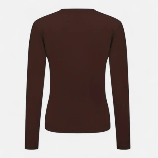 Zarenzio | Women’s Thermal Crew-Neck Shirt in Merino Blend