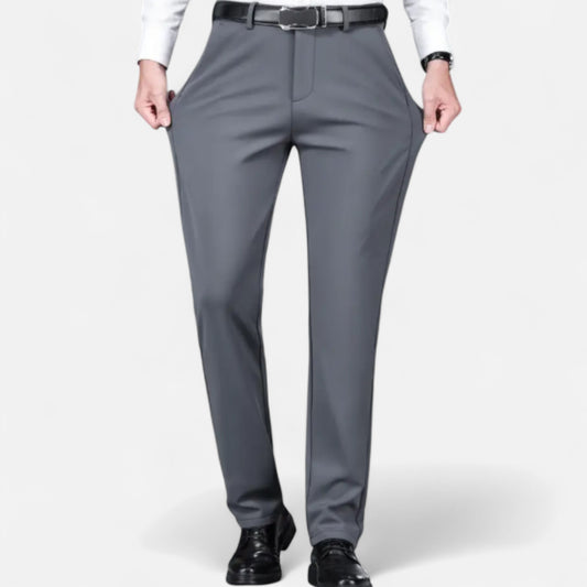 Zarenzio | Men’s Tailored Wool-Blend Winter Trousers