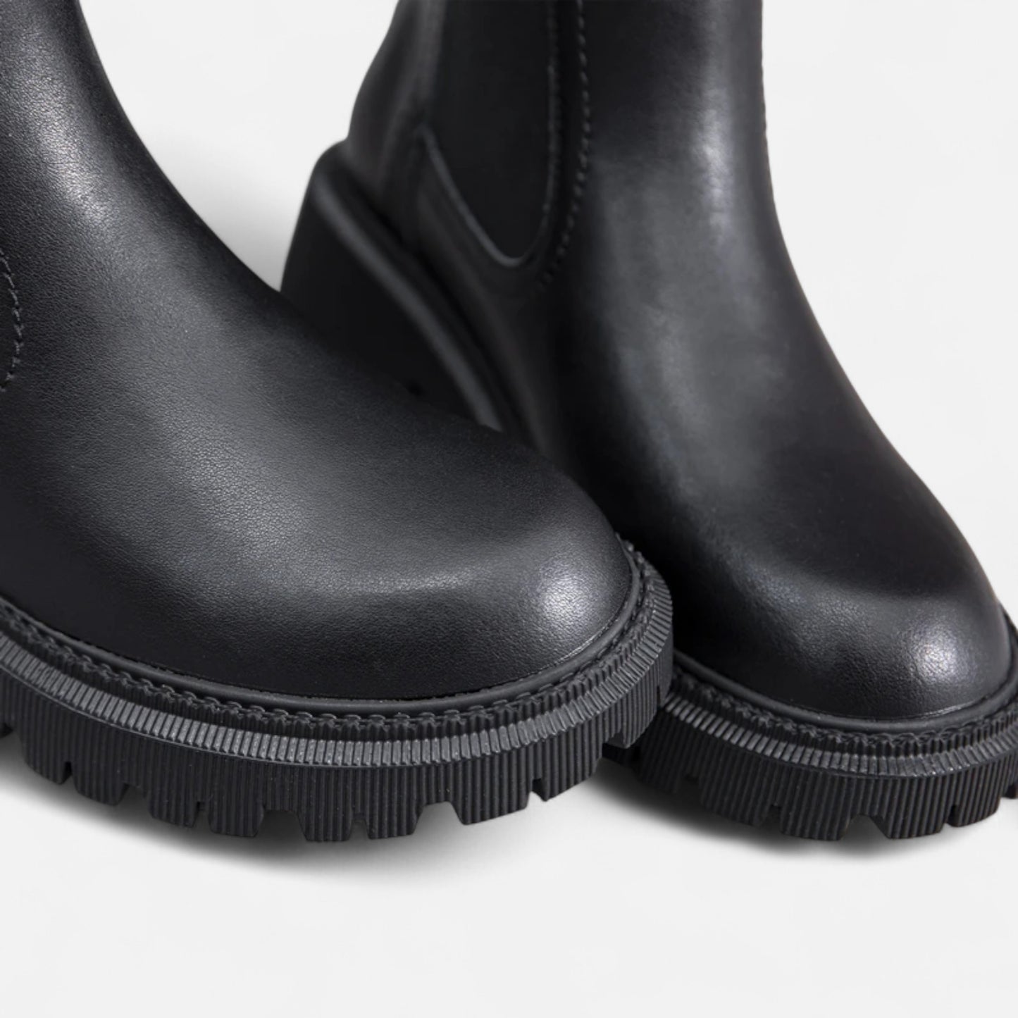 Zarenzio | Women's Split Leather Ankle Chelsea Boots