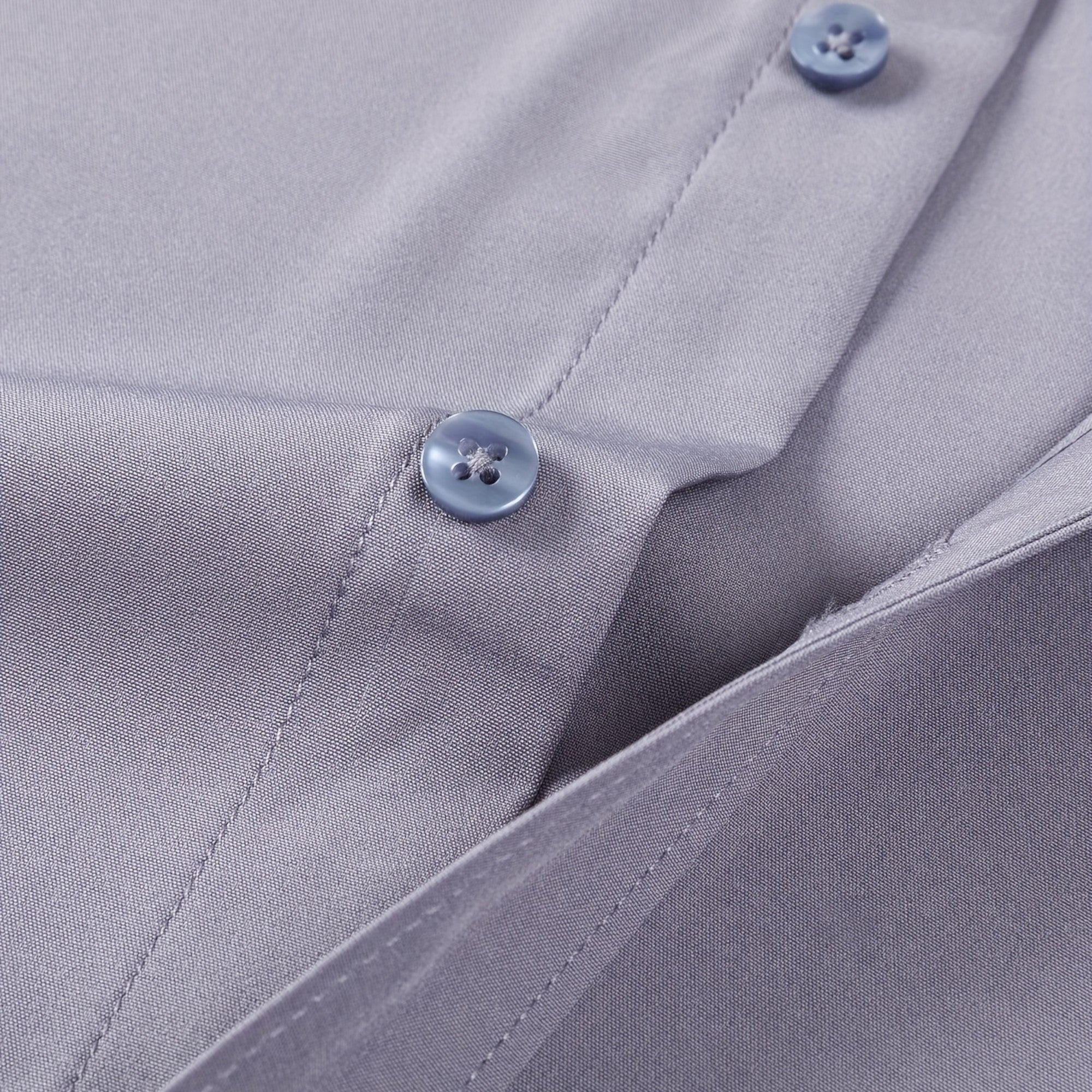 Zarenzio | Men's Polyester Slim-Fit Long Sleeve Business Shirt