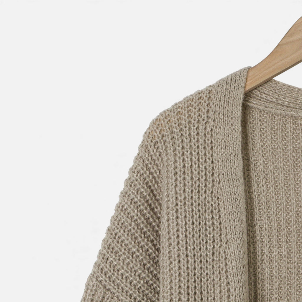 Zarenzio | Women’s Heritage Ribbed V-Neck Cardigan