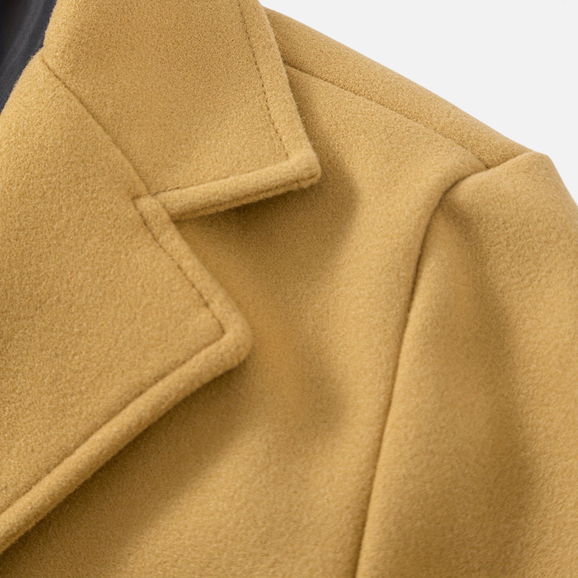 Zarenzio | Men's Polyester Slim-Fit Single-Breasted Trench Coat