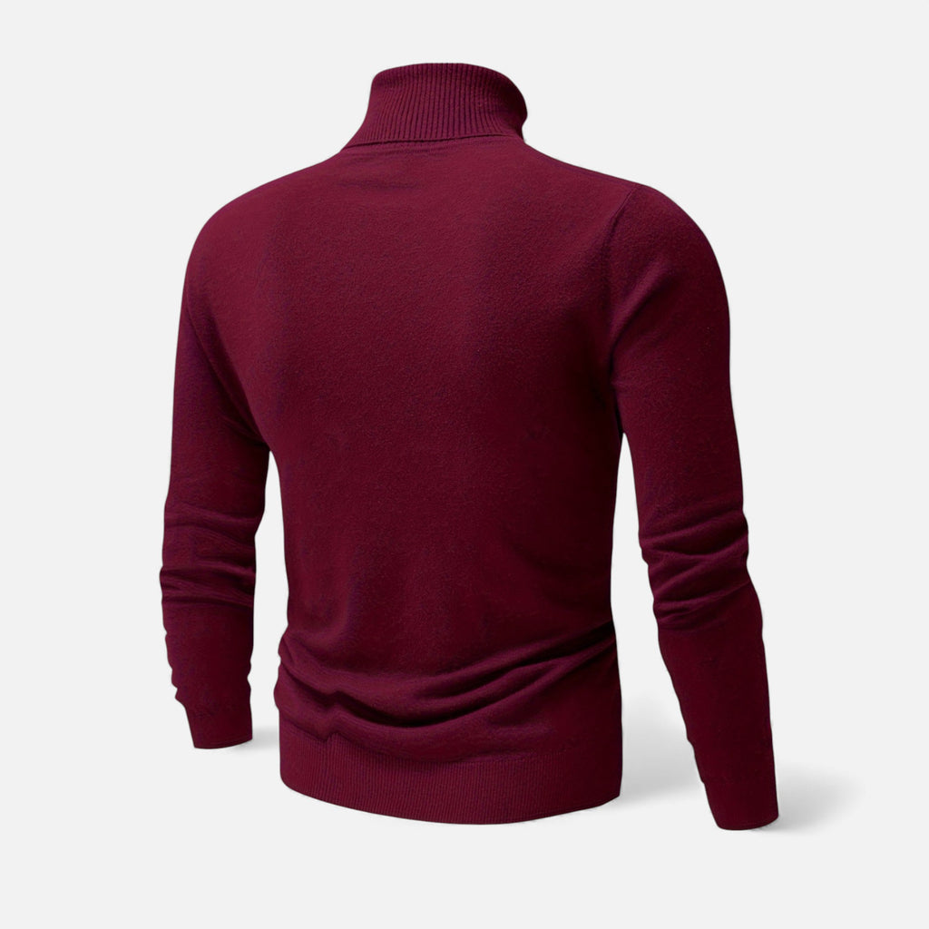 Zarenzio | Men's Viscose Blend Turtleneck Sweater