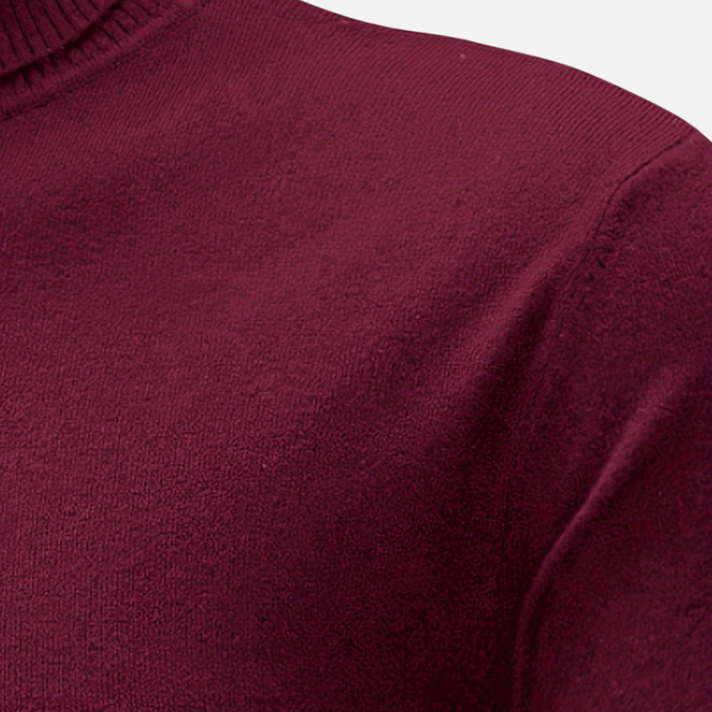 Zarenzio | Men's Viscose Blend Turtleneck Sweater