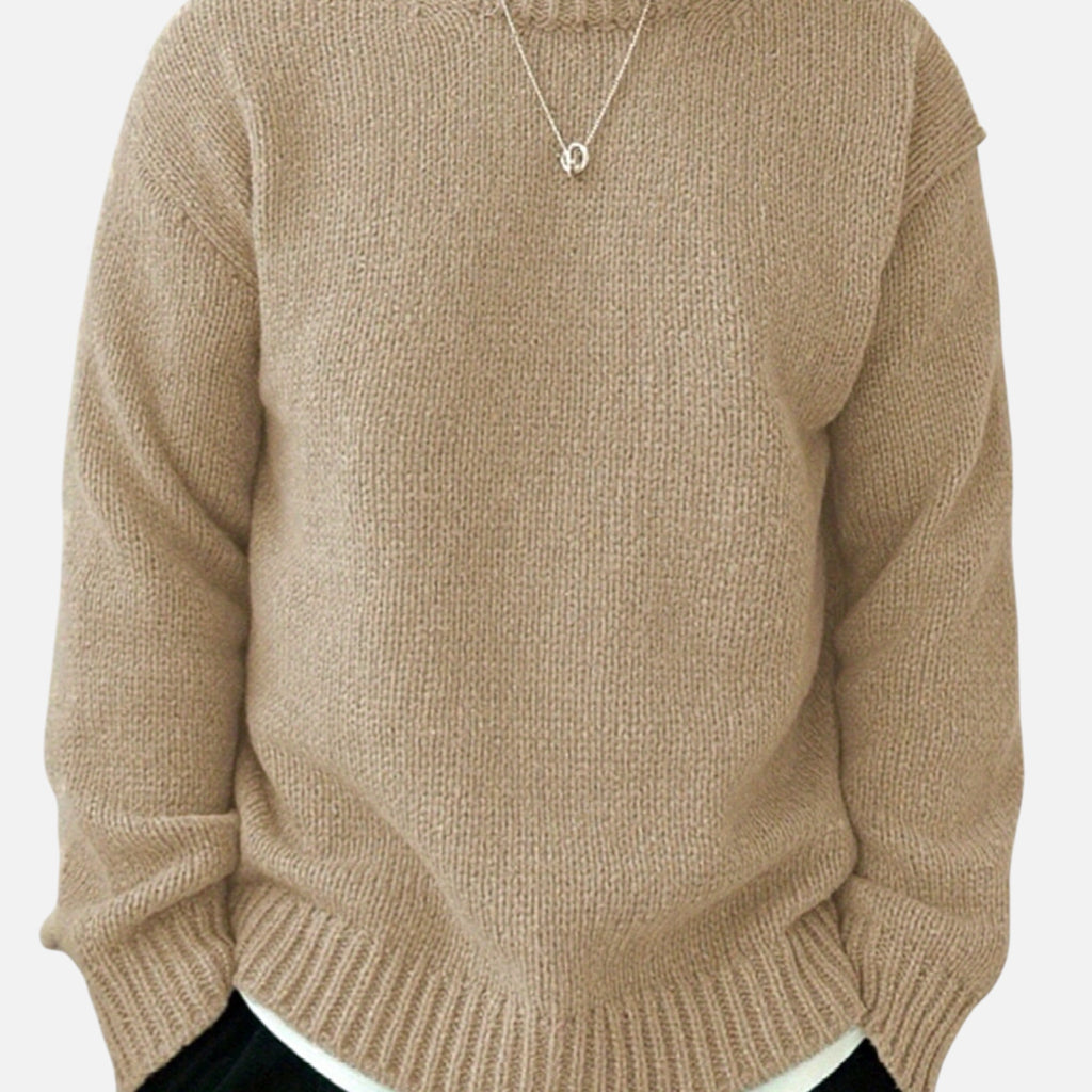 Zarenzio | Men's Polyester Knitted Crew Neck Sweater