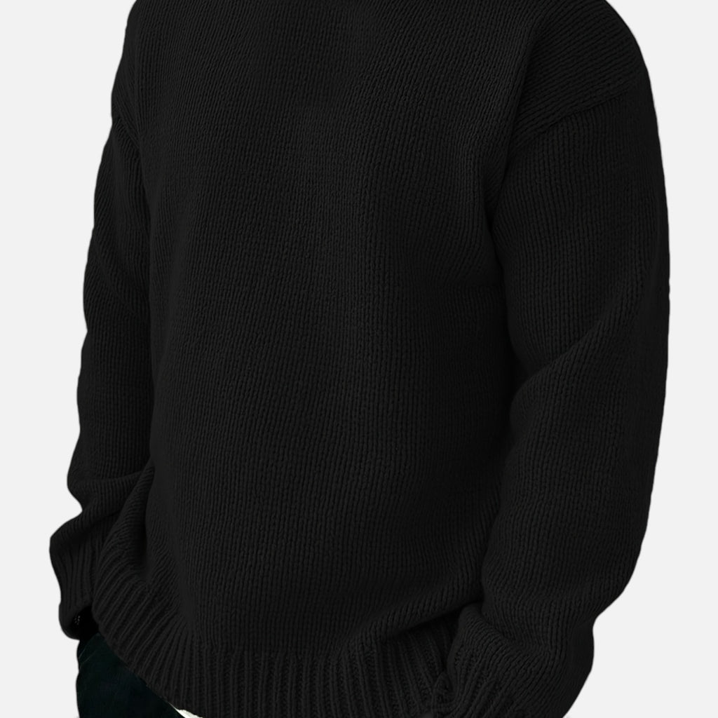 Zarenzio | Men's Polyester Knitted Crew Neck Sweater