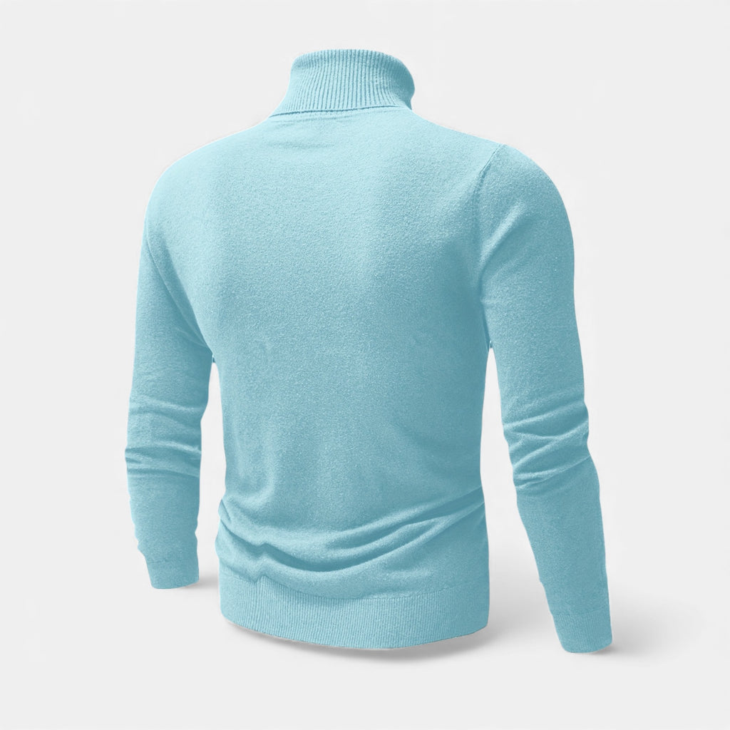 Zarenzio | Men's Viscose Blend Turtleneck Sweater