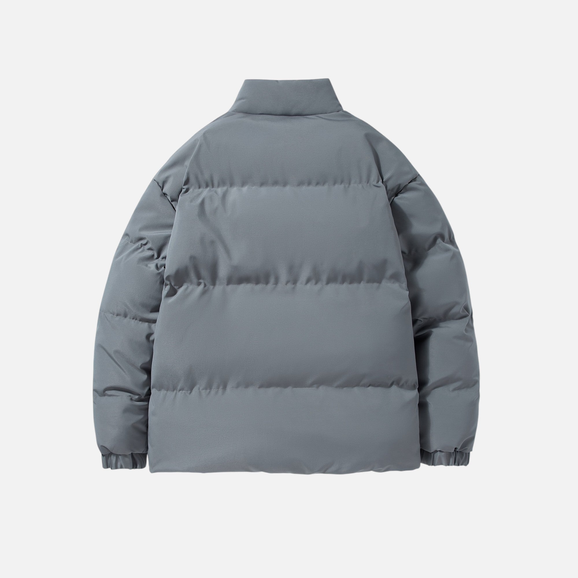Zarenzio | Men's Polyester Zip-Up Puffer Jacket with Pockets