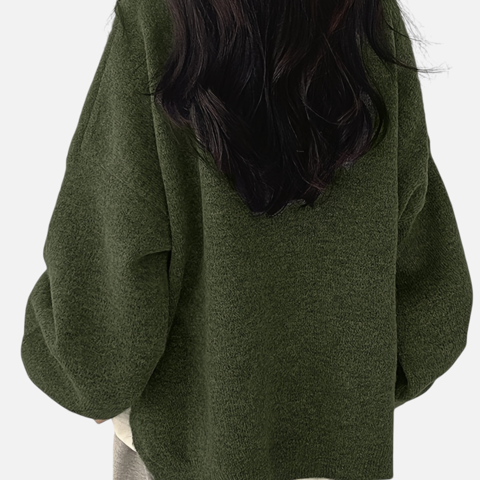 Zarenzio | Women's Polyester Knit Crew Neck Pullover Sweater