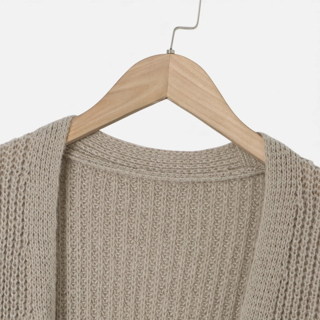 Zarenzio | Women’s Heritage Ribbed V-Neck Cardigan