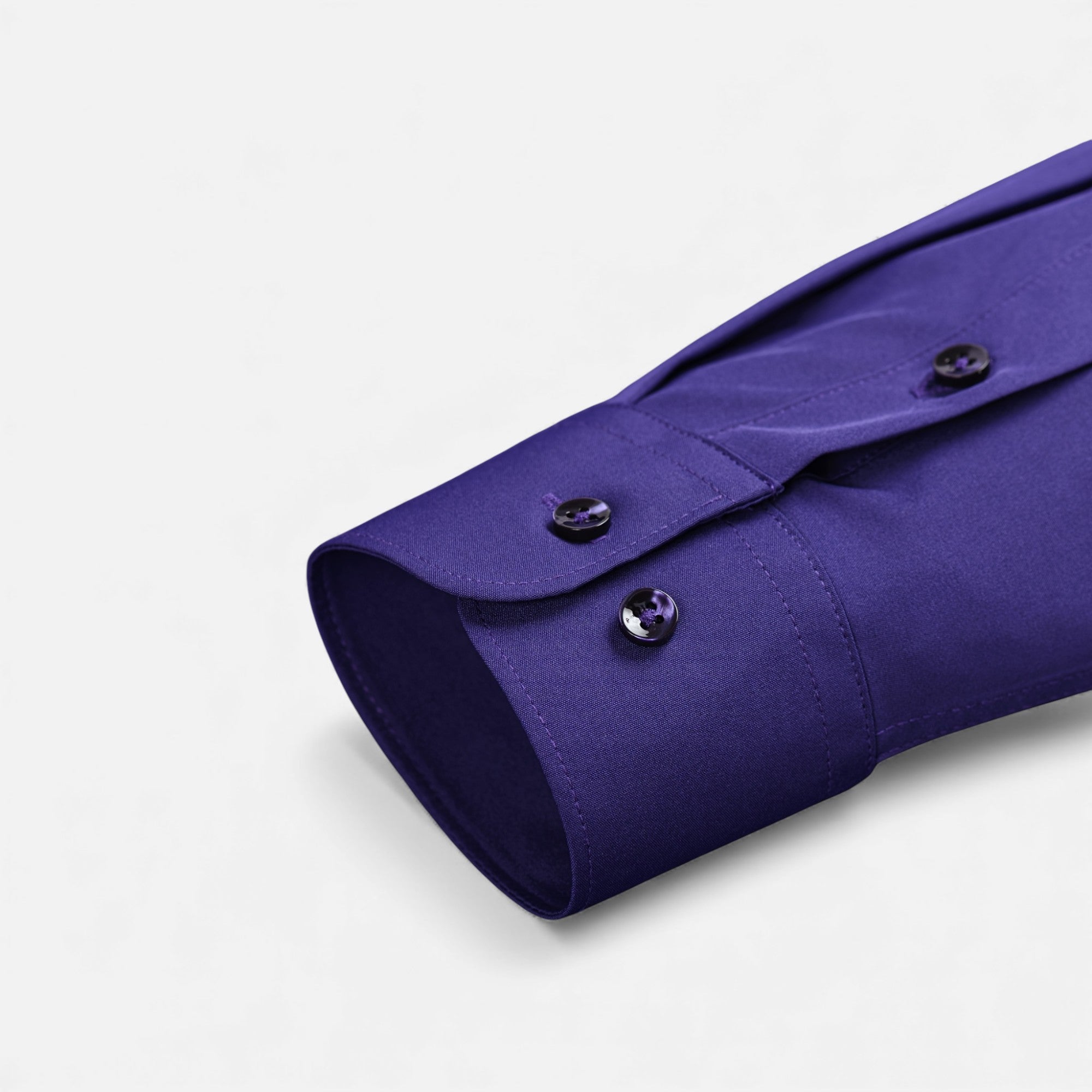 Zarenzio | Men's Polyester Slim-Fit Long Sleeve Business Shirt