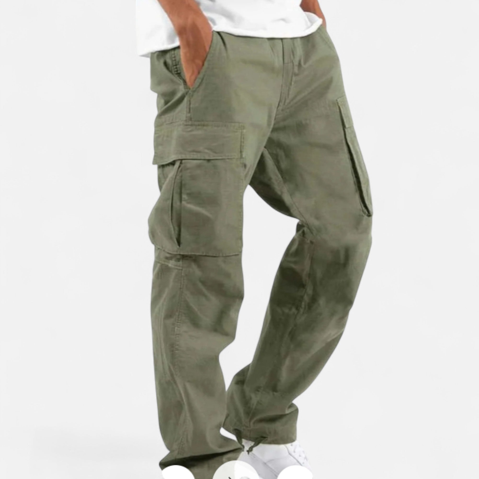 Zarenzio | Men’s Heritage Utility Cargo Trousers
