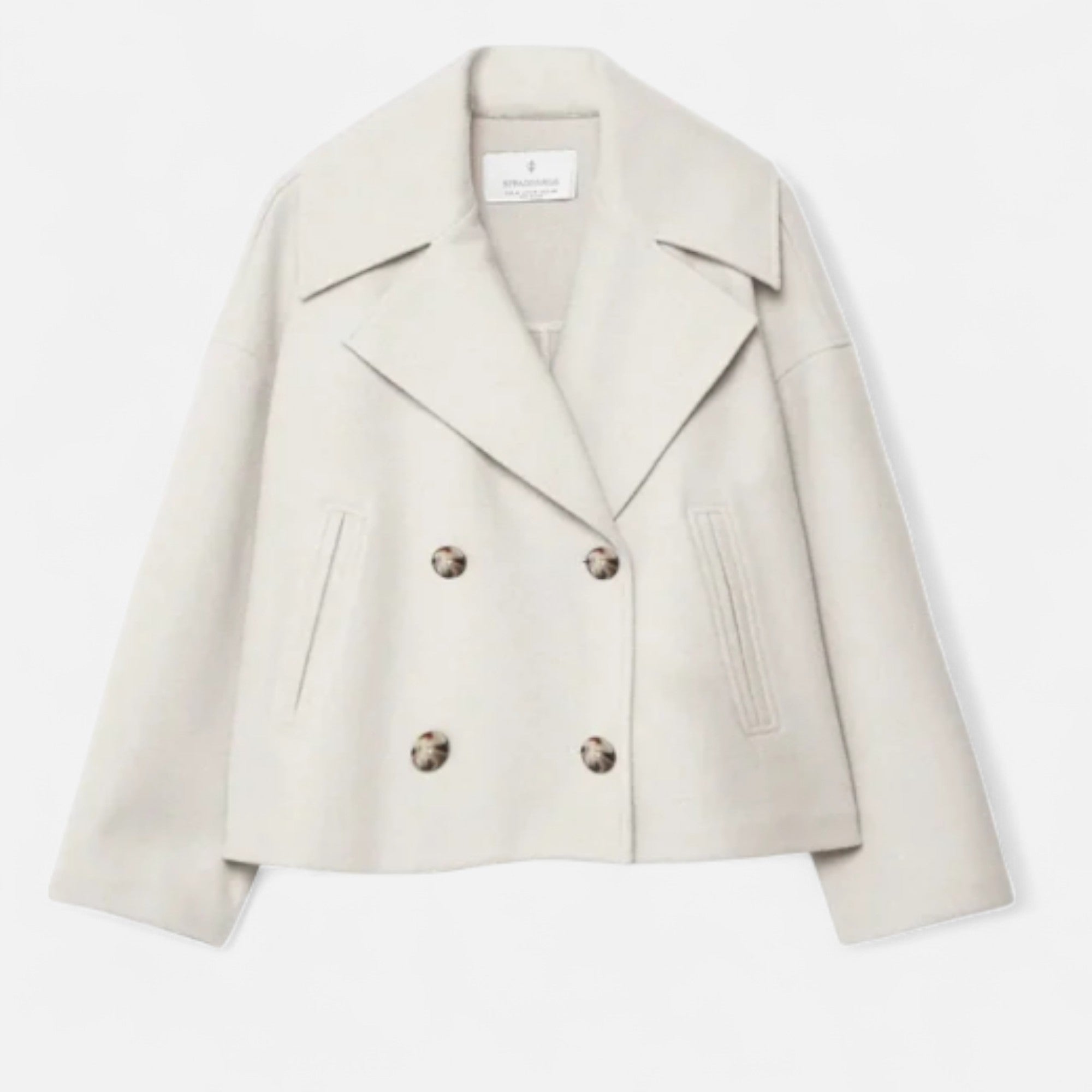 Zarenzio | Women’s Amelia Double-Breasted Wool-Blend Jacket
