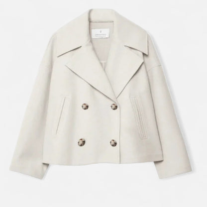 Zarenzio | Women’s Amelia Double-Breasted Wool-Blend Jacket