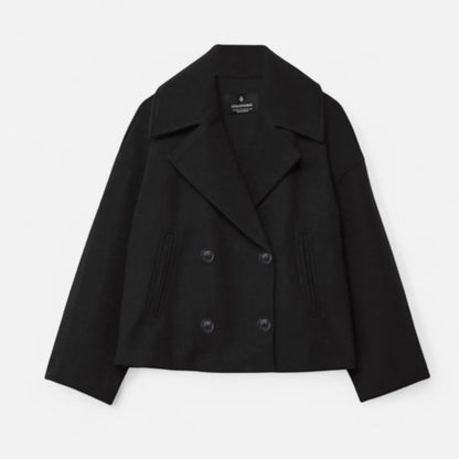 Zarenzio | Women’s Amelia Double-Breasted Wool-Blend Jacket
