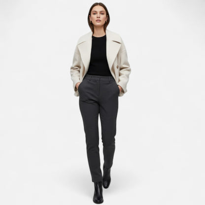 Zarenzio | Women’s Amelia Double-Breasted Wool-Blend Jacket