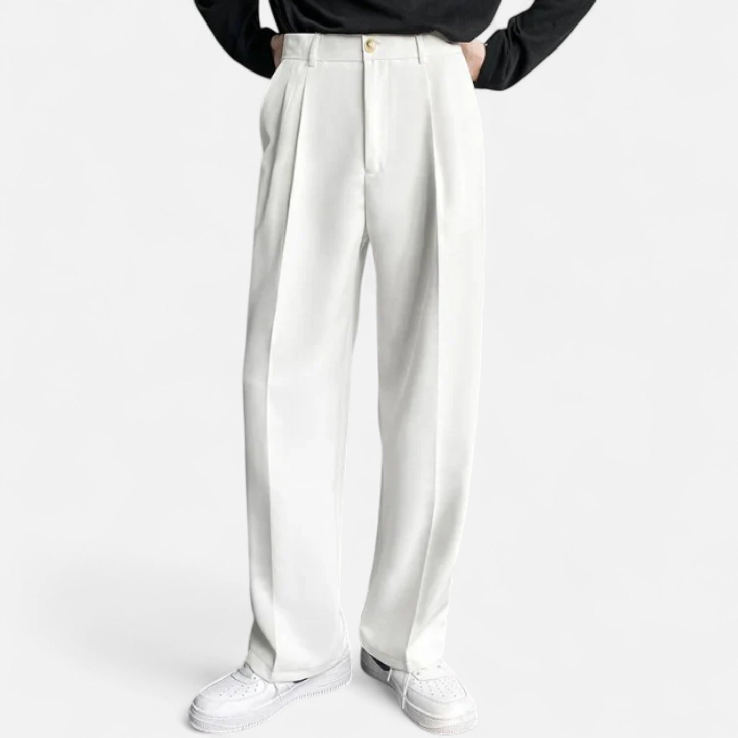 Zarenzio | Men’s Fitted Trouser in Tailored Wool Blend