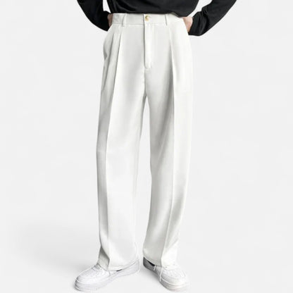 Zarenzio | Men’s Fitted Trouser in Tailored Wool Blend