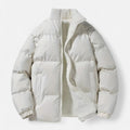 Zarenzio | Men's Polyester Zip-Up Puffer Jacket with Pockets