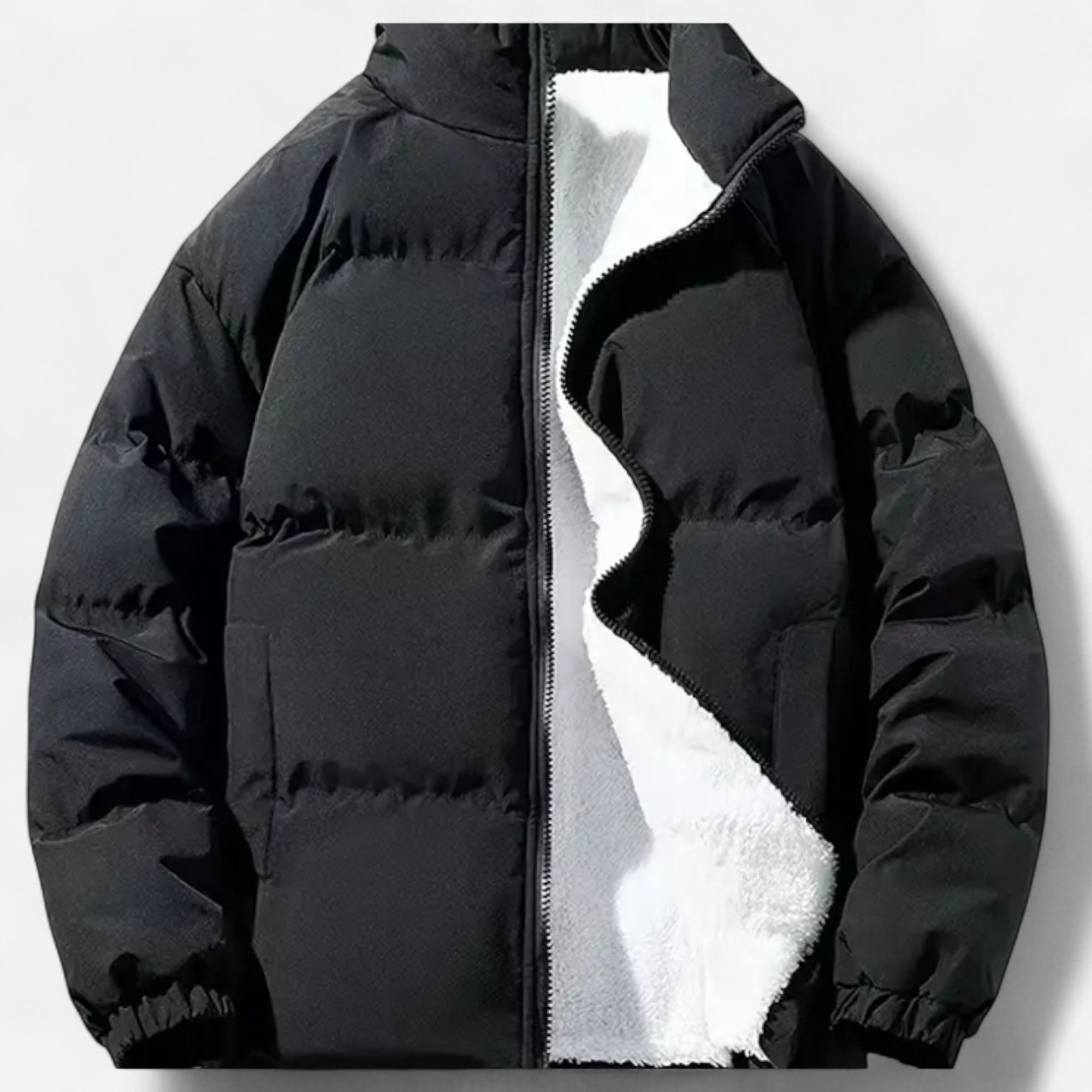 Zarenzio | Men’s Sleek Stand-Collar Jacket