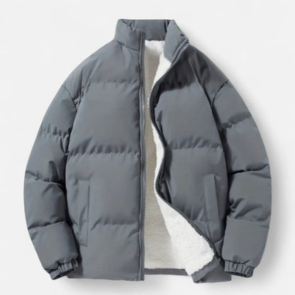 Zarenzio | Men’s Sleek Stand-Collar Jacket