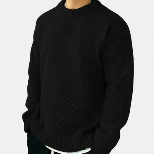 Zarenzio | Men's Polyester Knitted Crew Neck Sweater