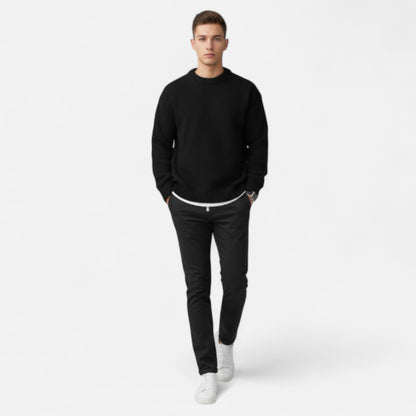Zarenzio | Men’s Cashmere-Touch Crew-Neck Pullover