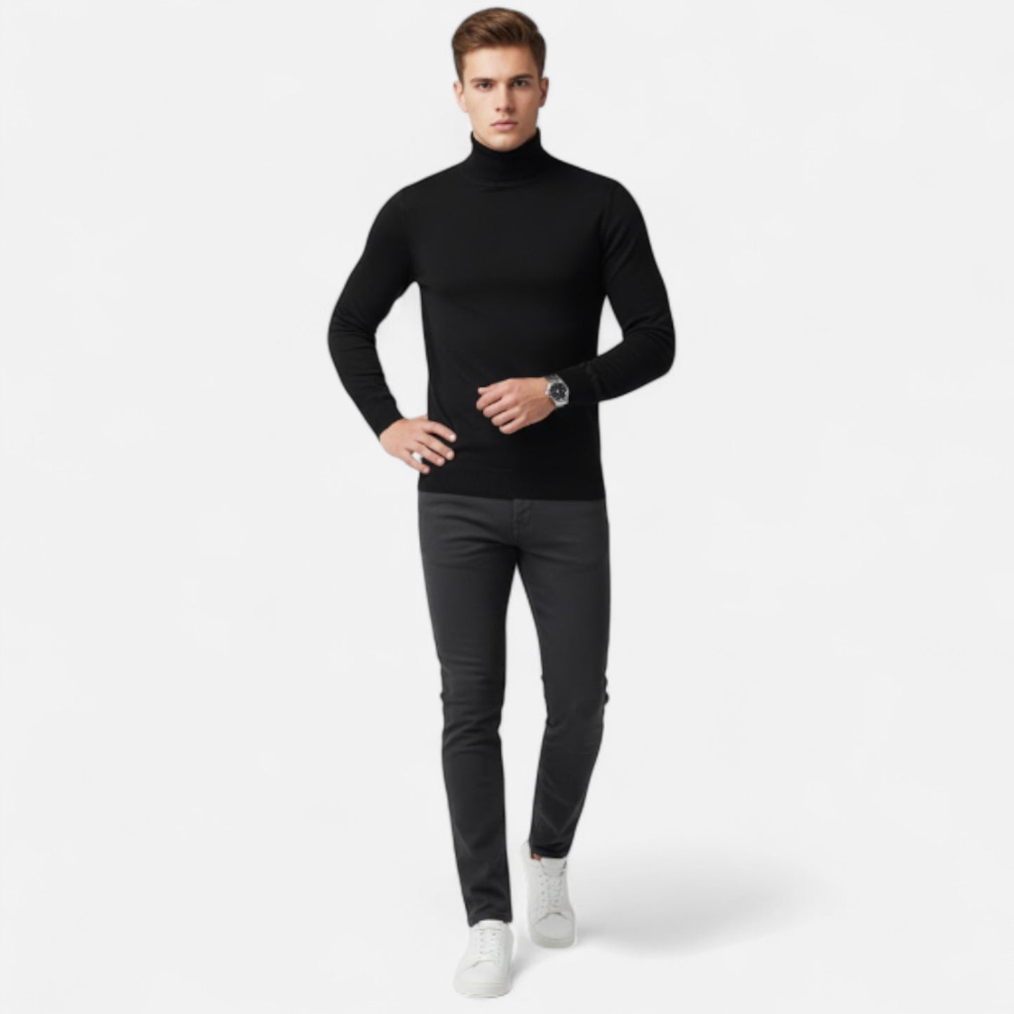 Zarenzio | Men’s Heritage Cashmere Turtleneck Sweater