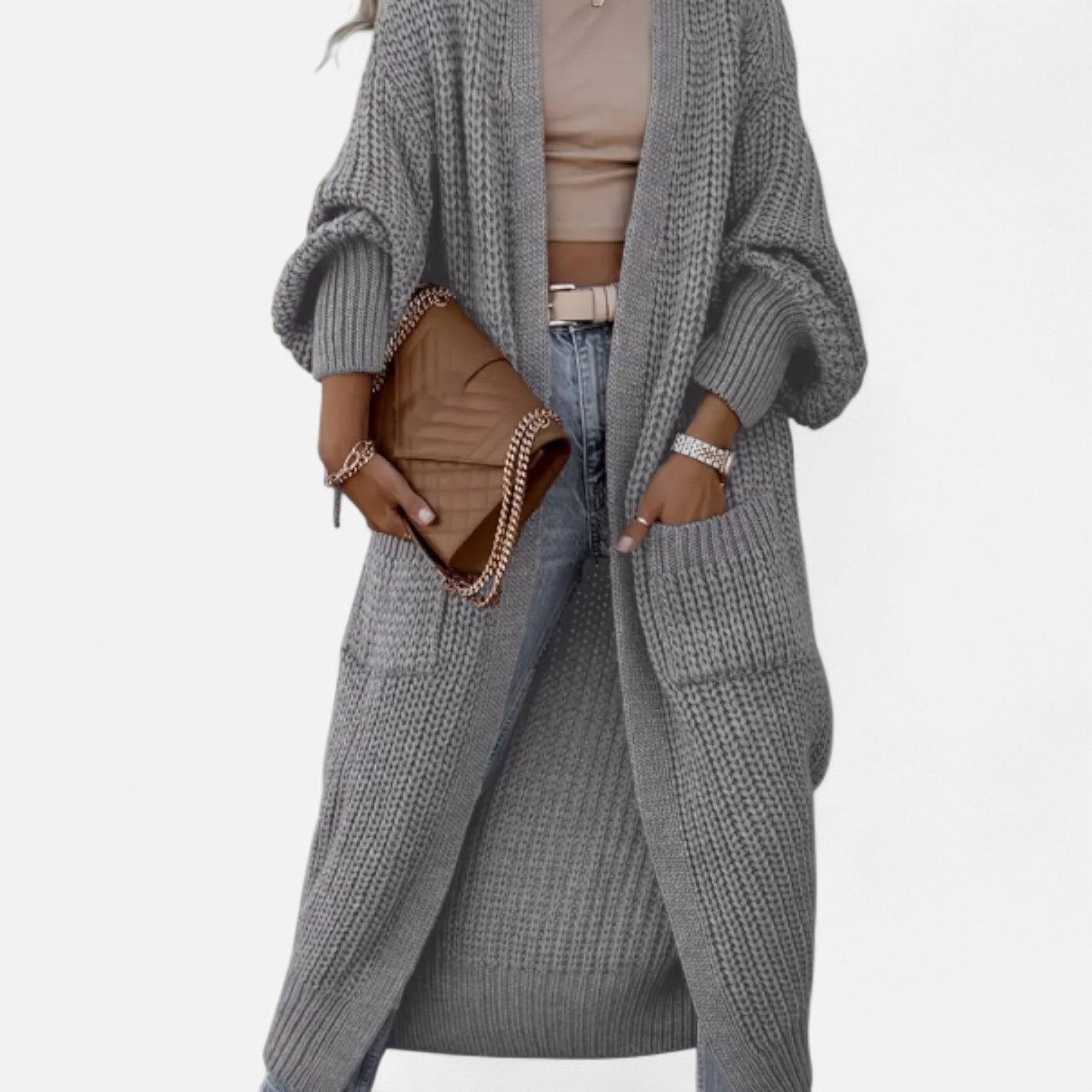 Zarenzio | Women’s Heritage Ribbed V-Neck Cardigan