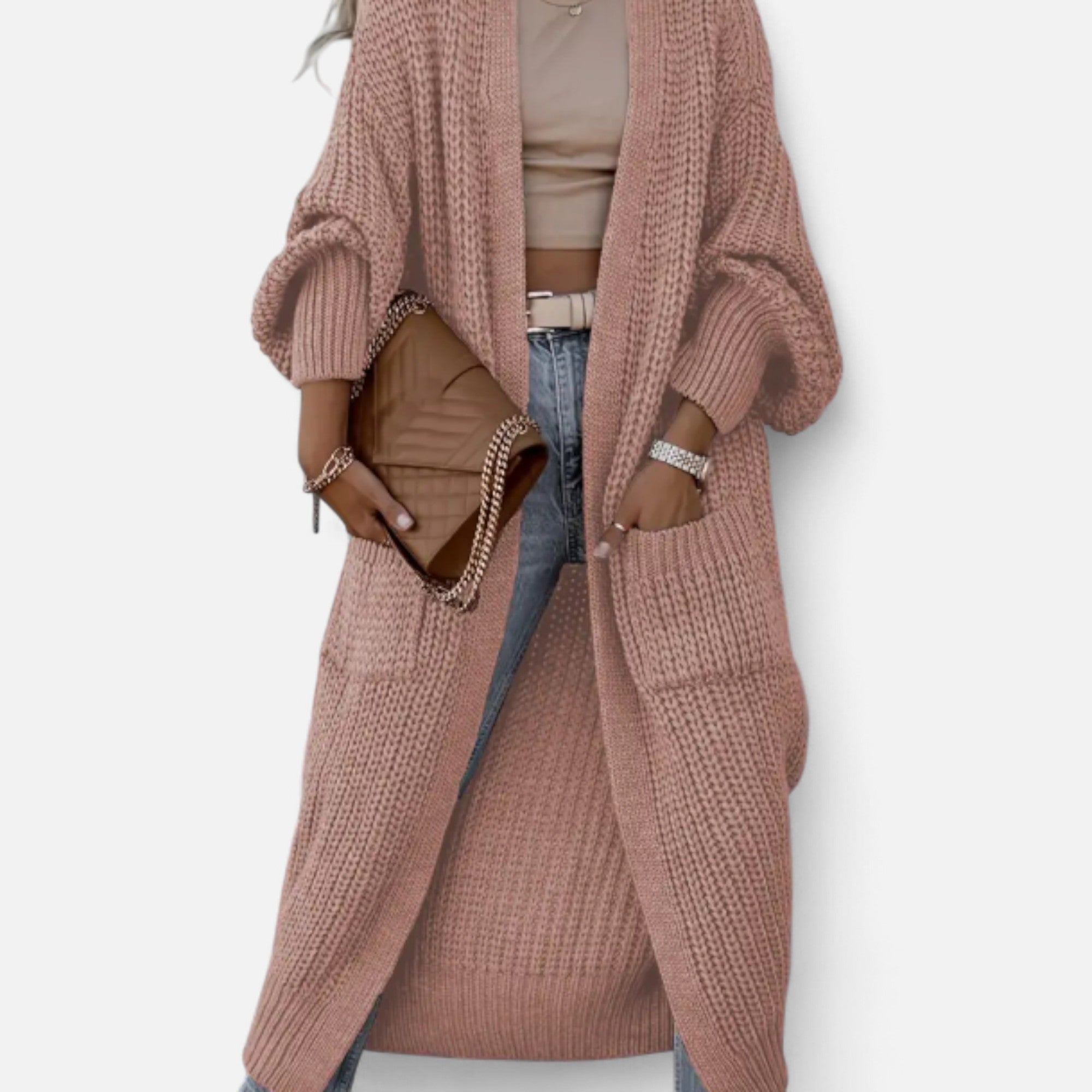 Zarenzio | Women’s Heritage Ribbed V-Neck Cardigan