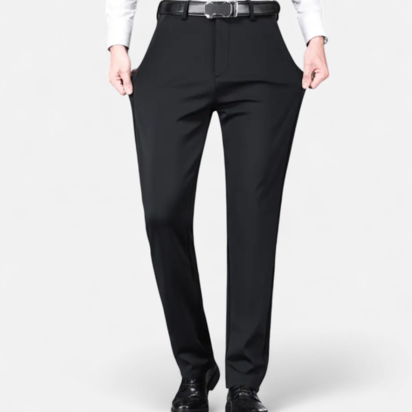 Zarenzio | Men’s Tailored Wool-Blend Winter Trousers