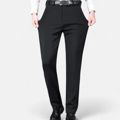 Zarenzio | Men’s Tailored Wool-Blend Winter Trousers