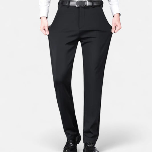 Zarenzio | Men’s Tailored Wool-Blend Winter Trousers