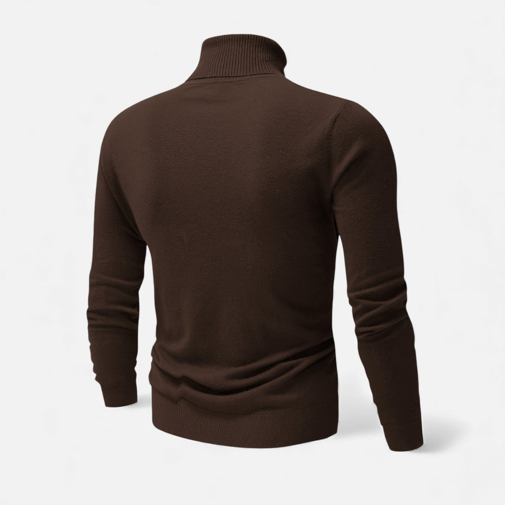 Zarenzio | Men's Viscose Blend Turtleneck Sweater