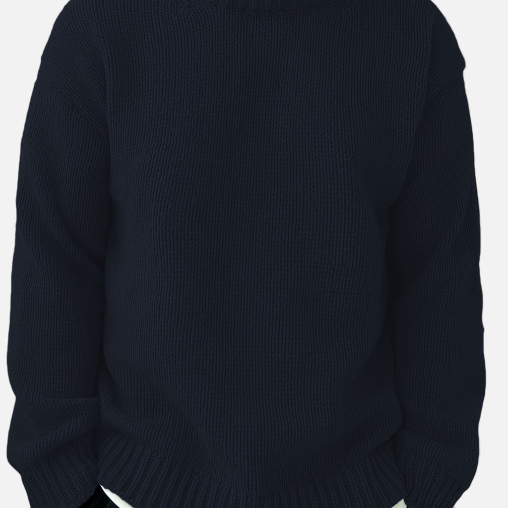 Zarenzio | Men's Polyester Knitted Crew Neck Sweater