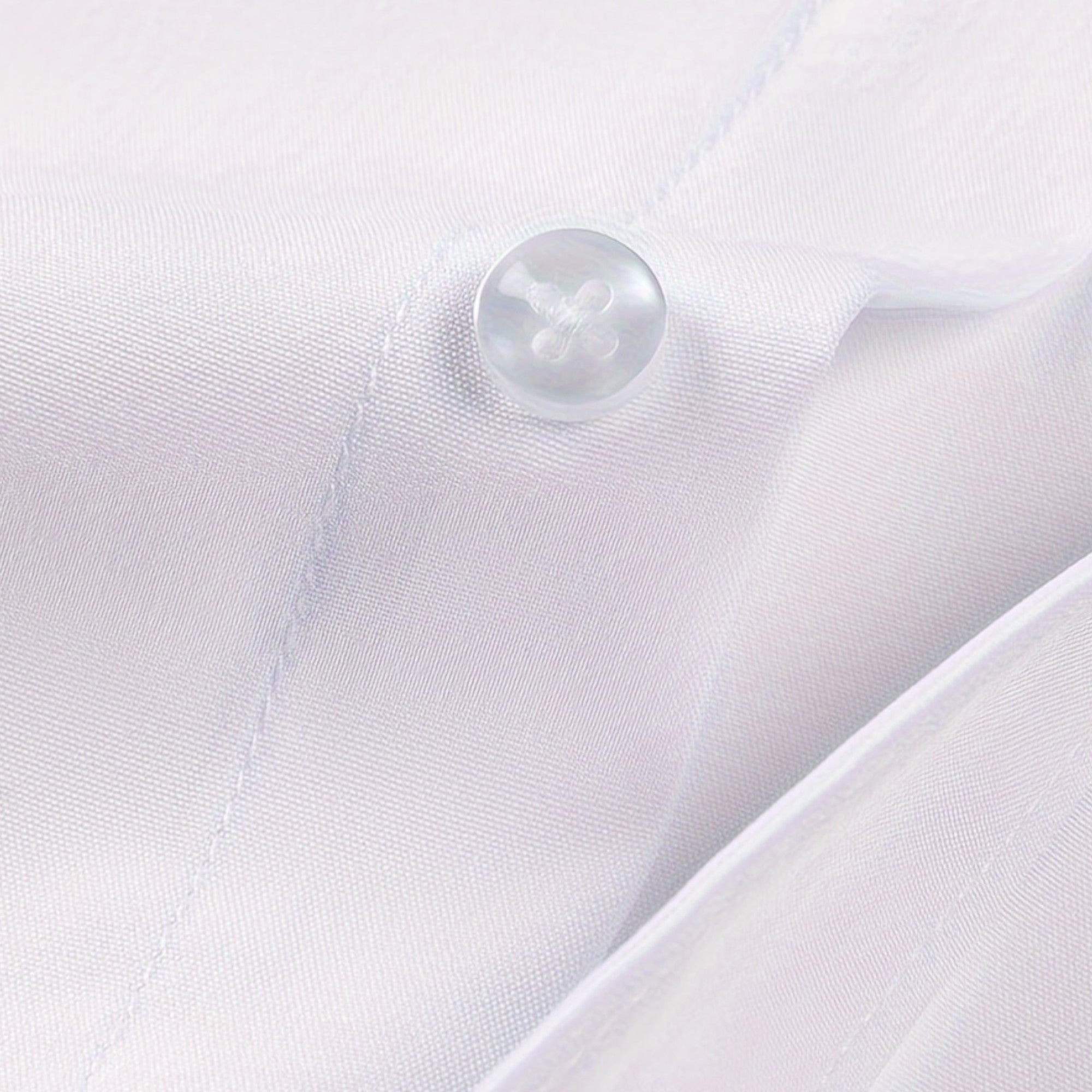 Zarenzio | Men's Polyester Slim-Fit Long Sleeve Business Shirt