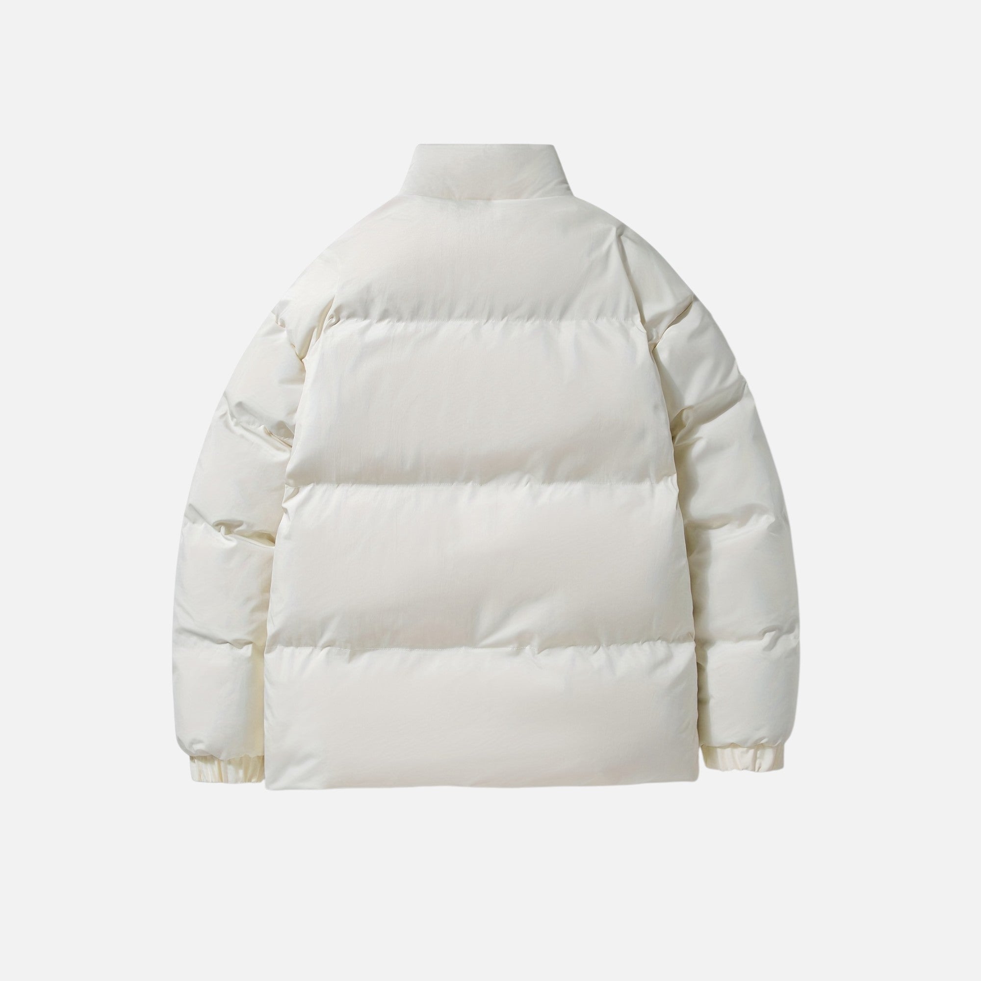 Zarenzio | Men's Polyester Zip-Up Puffer Jacket with Pockets