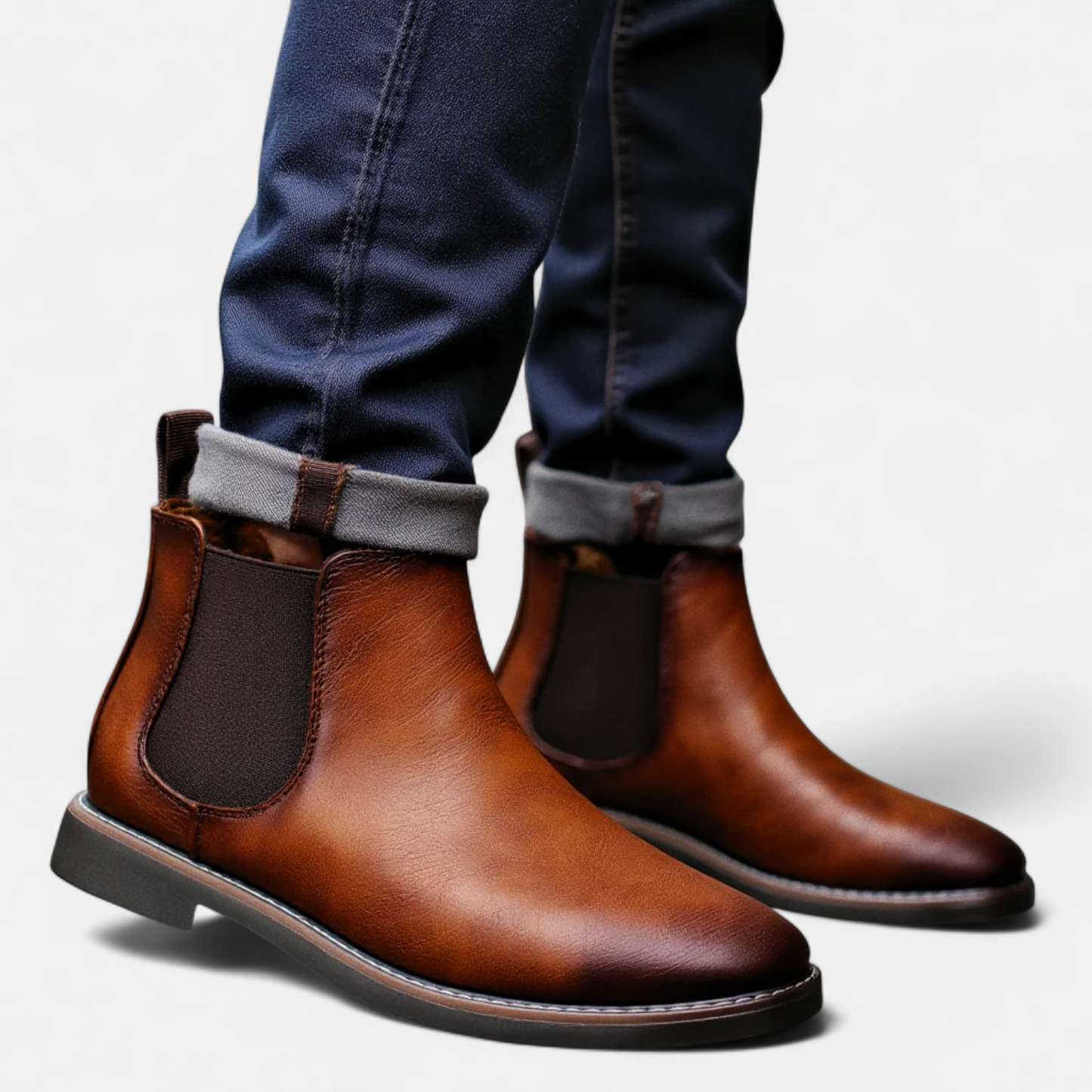 Zarenzio | Men's Synthetic Retro Chelsea Boots