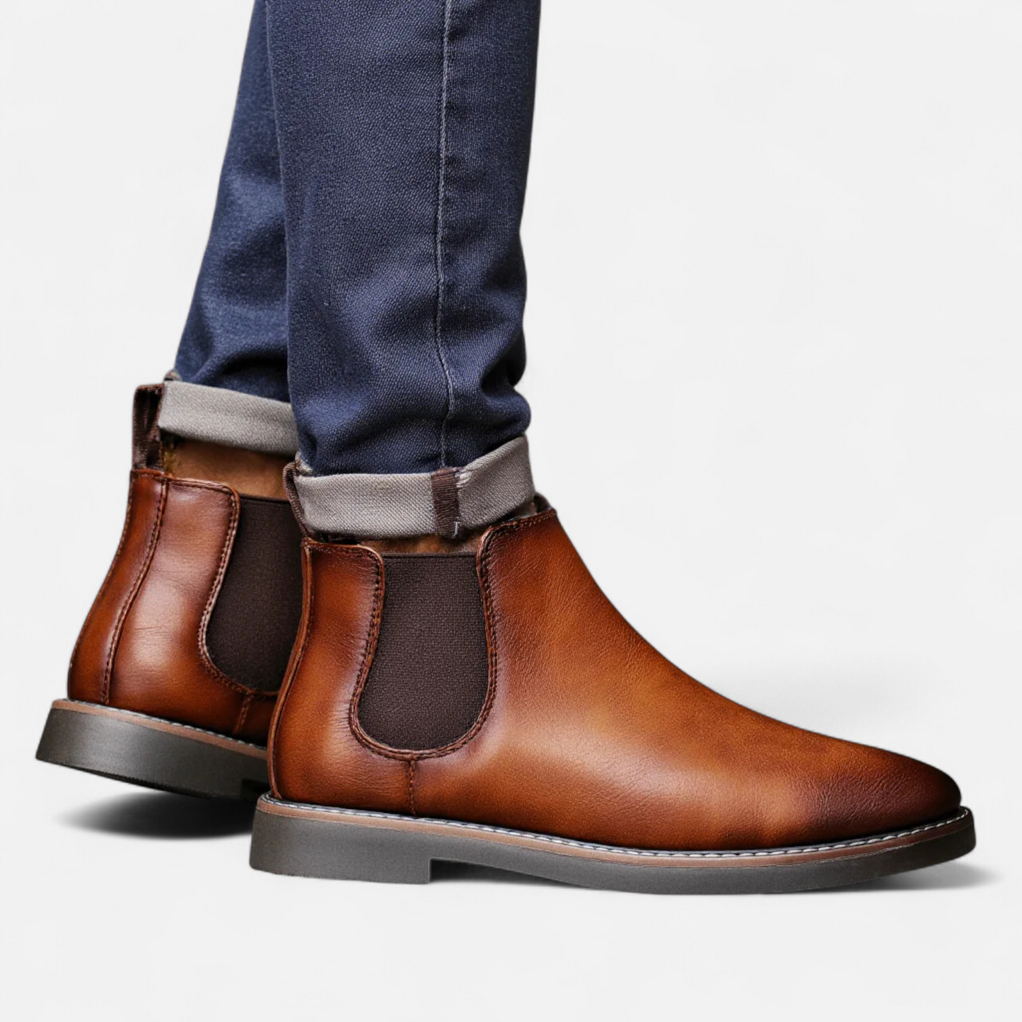 Zarenzio | Men's Synthetic Retro Chelsea Boots