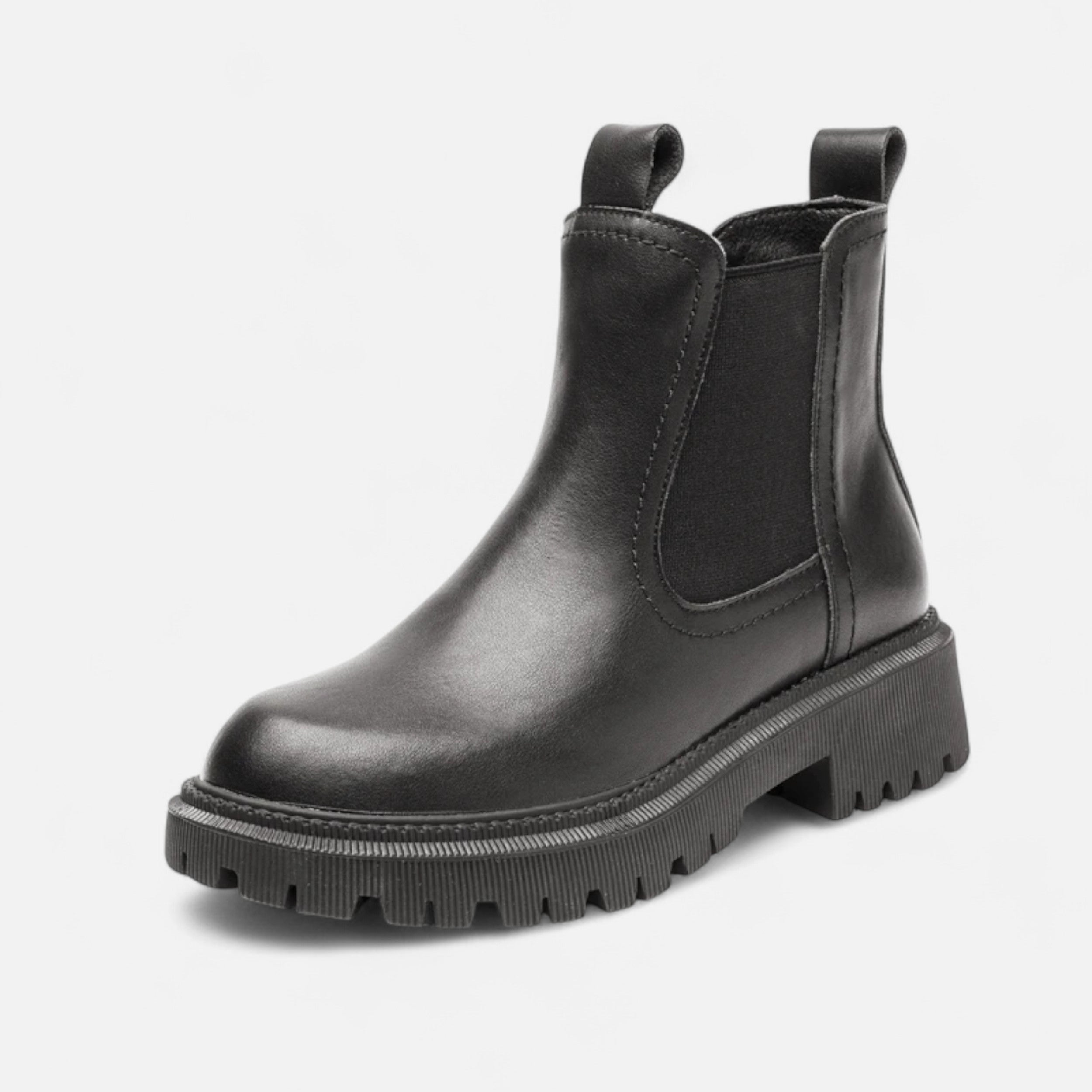 Zarenzio | Women's Split Leather Ankle Chelsea Boots