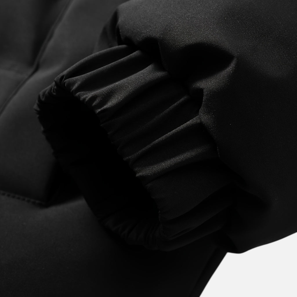 Zarenzio | Men's Polyester Zip-Up Puffer Jacket with Pockets