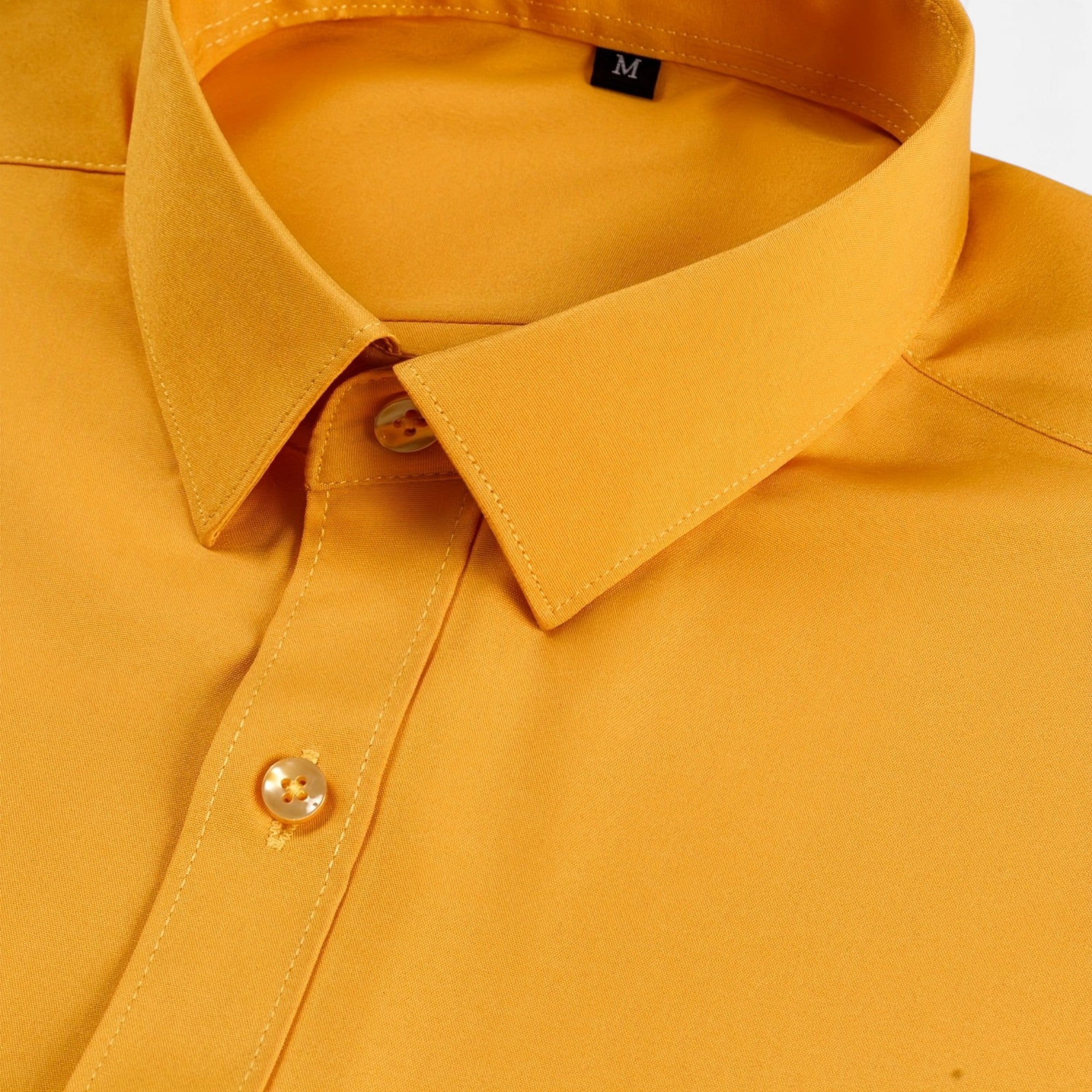 Zarenzio | Men's Polyester Slim-Fit Long Sleeve Business Shirt