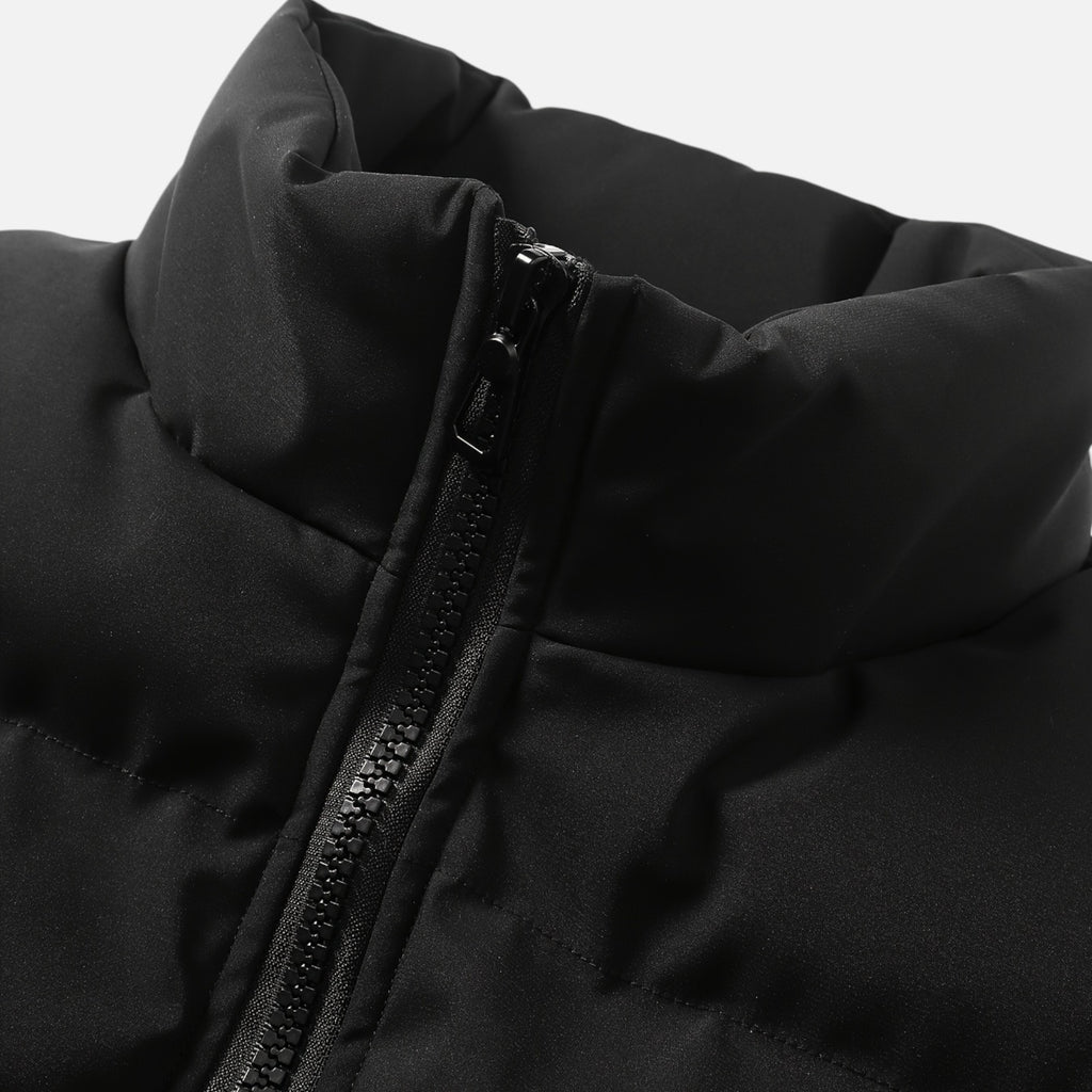 Zarenzio | Men's Polyester Zip-Up Puffer Jacket with Pockets