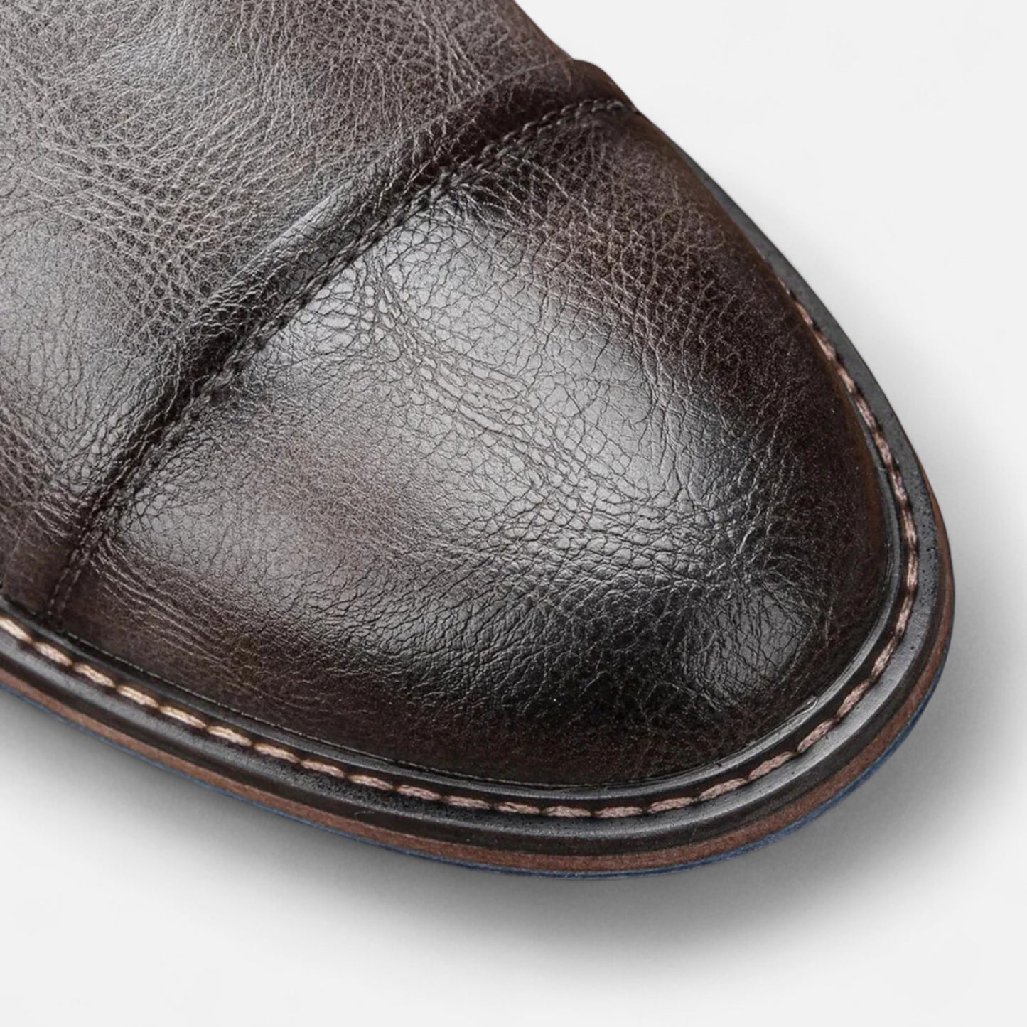 Zarenzio | Men's Split Leather Lace-Up High-Top Ankle Boots